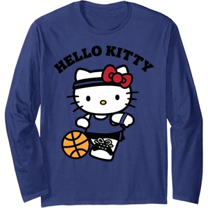 image:imageHello Kitty Basketball Long Sleeve TShirtNavy Blue