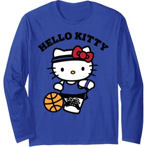 image:imageHello Kitty Basketball Long Sleeve TShirtRoyal Blue