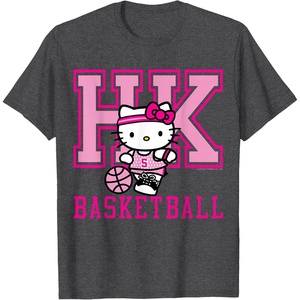 image:imageHello Kitty Basketball Sports Athlete Tee Shirt TShirtDark Heather Grey