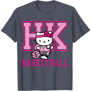 image:imageHello Kitty Basketball Sports Athlete Tee Shirt TShirtHeather Blue