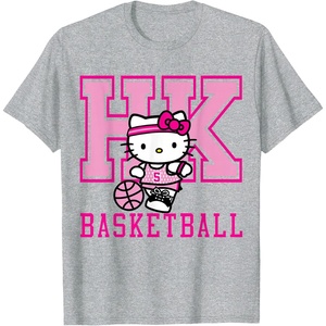 image:imageHello Kitty Basketball Sports Athlete Tee Shirt TShirtHeather Grey