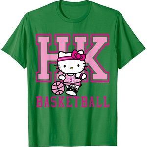 image:imageHello Kitty Basketball Sports Athlete Tee Shirt TShirtKelly Green