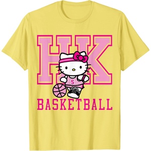 image:imageHello Kitty Basketball Sports Athlete Tee Shirt TShirtLemon Yellow