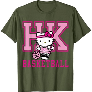 image:imageHello Kitty Basketball Sports Athlete Tee Shirt TShirtOlive Green