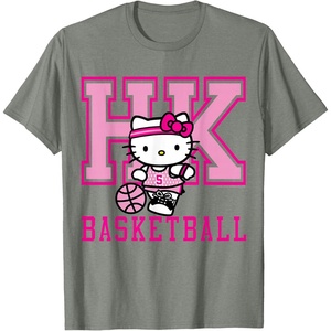 image:imageHello Kitty Basketball Sports Athlete Tee Shirt TShirtOlive Heather