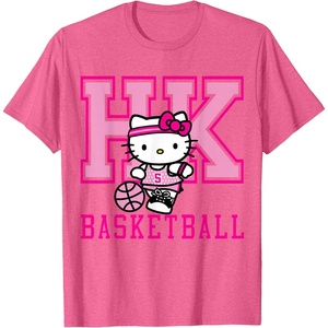 image:imageHello Kitty Basketball Sports Athlete Tee Shirt TShirtPink Heather