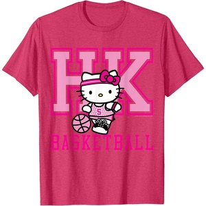 image:imageHello Kitty Basketball Sports Athlete Tee Shirt TShirtRed Heather