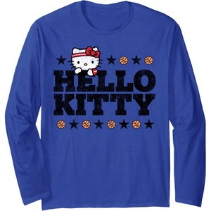 image:imageHello Kitty Basketball Star Long Sleeve TShirtRoyal Blue