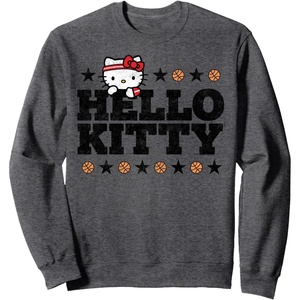 image:imageHello Kitty Basketball Star SweatshirtDark Heather Grey