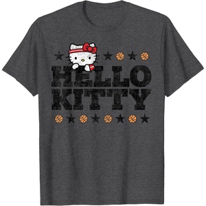 image:imageHello Kitty Basketball Star TShirtDark Heather Grey