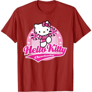 image:imageHello Kitty Cheerleading Cheerleader Tee Shirt TShirtCranberry Red