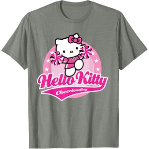 image:imageHello Kitty Cheerleading Cheerleader Tee Shirt TShirtOlive Heather