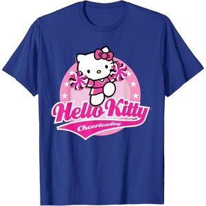 image:imageHello Kitty Cheerleading Cheerleader Tee Shirt TShirtRoyal Blue