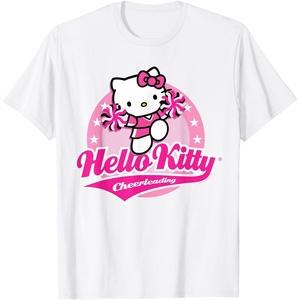 image:imageHello Kitty Cheerleading Cheerleader Tee Shirt TShirtWhite
