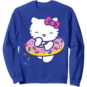 image:imageHello Kitty Donut Sprinkles Floaty Summer Swimming SweatshirtRoyal Blue