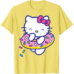 image:imageHello Kitty Donut Sprinkles Floaty Summer Swimming TShirtLemon Yellow
