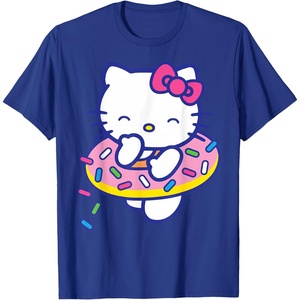 image:imageHello Kitty Donut Sprinkles Floaty Summer Swimming TShirtRoyal Blue