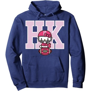 image:imageHello Kitty Football Spirit Hoodie Pullover HoodieNavy Blue