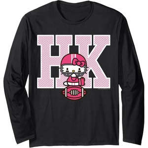 image:imageHello Kitty Football Spirit Long Sleeve Shirt Long Sleeve TShirtBlack