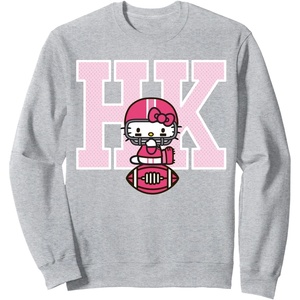 image:imageHello Kitty Football Spirit Sweatshirt SweatshirtHeather Grey
