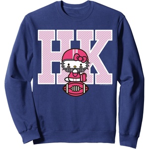 image:imageHello Kitty Football Spirit Sweatshirt SweatshirtNavy Blue