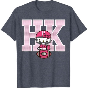 image:imageHello Kitty Football Spirit Tee Shirt TShirtHeather Blue