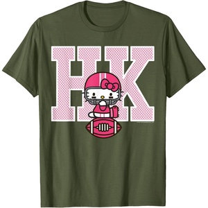 image:imageHello Kitty Football Spirit Tee Shirt TShirtOlive Green