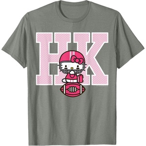 image:imageHello Kitty Football Spirit Tee Shirt TShirtOlive Heather