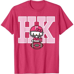 image:imageHello Kitty Football Spirit Tee Shirt TShirtRed Heather