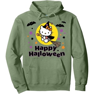 image:imageHello Kitty Happy Halloween Hoodie Pullover HoodieSage Green