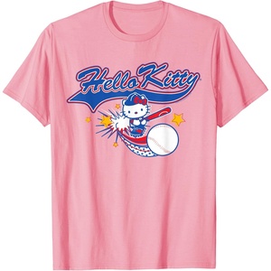 image:imageHello Kitty Home Run Baseball Softball Tee Shirt TShirtPink
