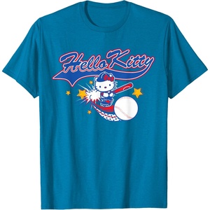 image:imageHello Kitty Home Run Baseball Softball Tee Shirt TShirtSapphire Blue