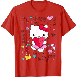 image:imageHello Kitty Love Notes Valentine Tee Shirt TShirtRed