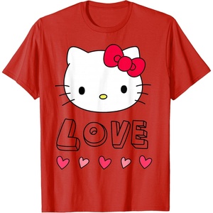 image:imageHello Kitty Love and Hearts Valentine Shirt TShirtRed