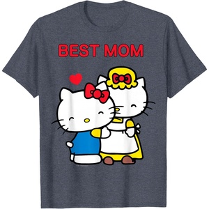 image:imageHello Kitty Mothers Day Best Mom Tee Shirt Womens TShirtHeather Blue