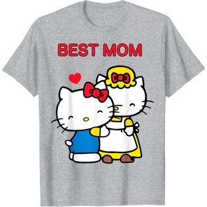 image:imageHello Kitty Mothers Day Best Mom Tee Shirt Womens TShirtHeather Grey