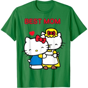 image:imageHello Kitty Mothers Day Best Mom Tee Shirt Womens TShirtKelly Green