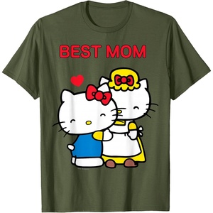 image:imageHello Kitty Mothers Day Best Mom Tee Shirt Womens TShirtOlive Green