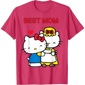 image:imageHello Kitty Mothers Day Best Mom Tee Shirt Womens TShirtRed Heather