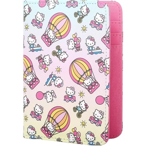 image:imageHello Kitty Pebbled Pink Passport Holder for Travel Official License Sanrio Passport Cover for WomenGradient