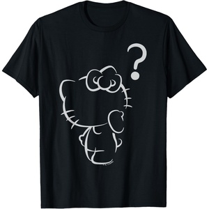 image:imageHello Kitty Question Mark Tee Shirt TShirtBlack