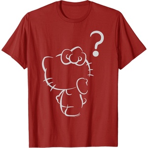 image:imageHello Kitty Question Mark Tee Shirt TShirtCranberry Red