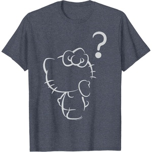 image:imageHello Kitty Question Mark Tee Shirt TShirtHeather Blue