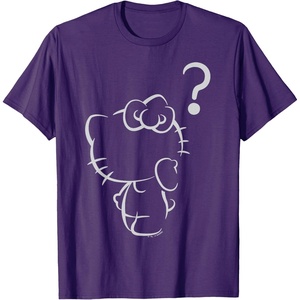 image:imageHello Kitty Question Mark Tee Shirt TShirtPurple