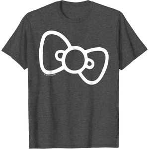 image:imageHello Kitty Retro Bow Shirt TShirtDark Heather Grey