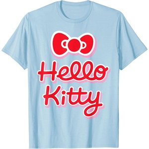 image:imageHello Kitty Signature Logo Tee Shirt TShirtBaby Blue