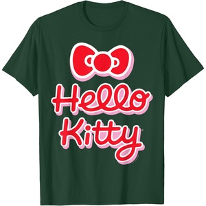 image:imageHello Kitty Signature Logo Tee Shirt TShirtDark Green