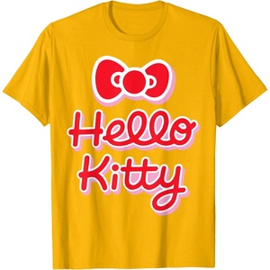 image:imageHello Kitty Signature Logo Tee Shirt TShirtGolden Yellow