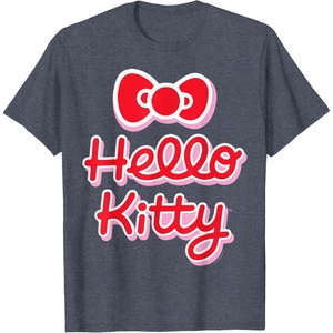 image:imageHello Kitty Signature Logo Tee Shirt TShirtHeather Blue