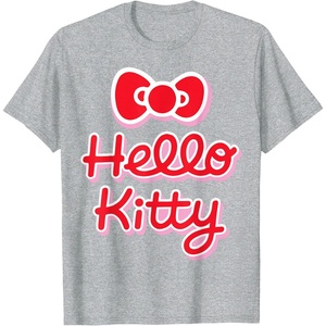 image:imageHello Kitty Signature Logo Tee Shirt TShirtHeather Grey